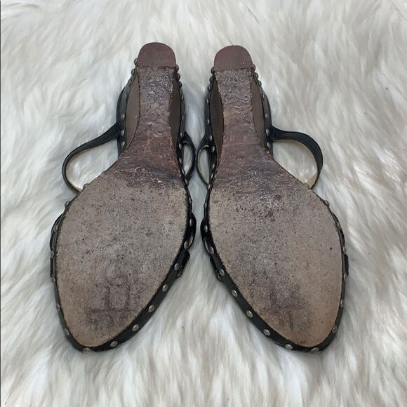 UGG Black Leather Studded Strappy Mules Sz… - Picture 6 of 6